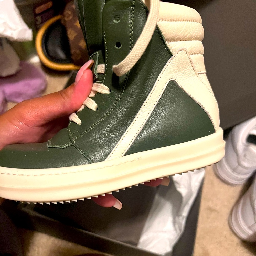 Popular Designer Rick Owens kids Leather Sneakers